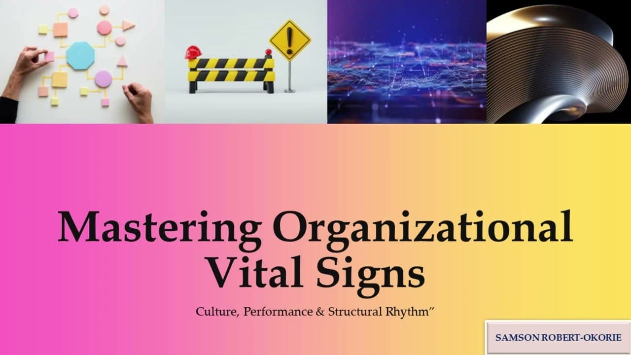 Understand Your Organizational Vital Signs
